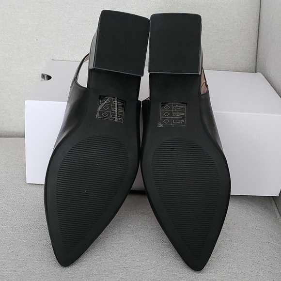 BNIB Dawn Black Slingback Pumps - Size 8W - Picture 10 of 12